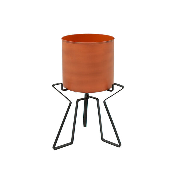 Florence Burnt Sienna Planter with Bowl, image 1
