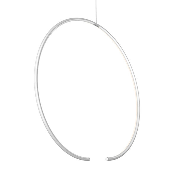 Torc Satin White LED Pendant, image 1