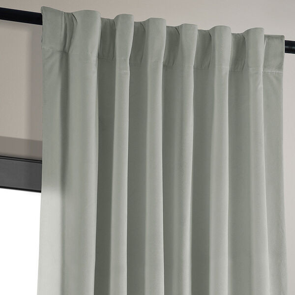 Reflection Gray Blackout Velvet Single Curtain Panel 50 x 108, image 14