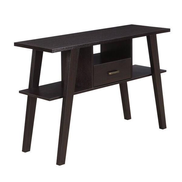 Newport Espresso Mike W Console Table with Drawer, image 1