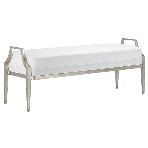 Torrey Muslin and Silver Granello Bench, image 1