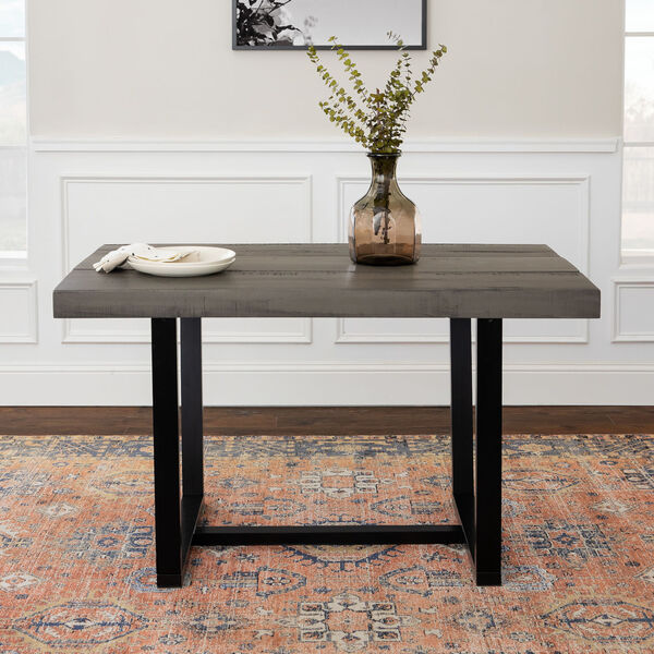 Gray 52-Inch Dining Table, image 2