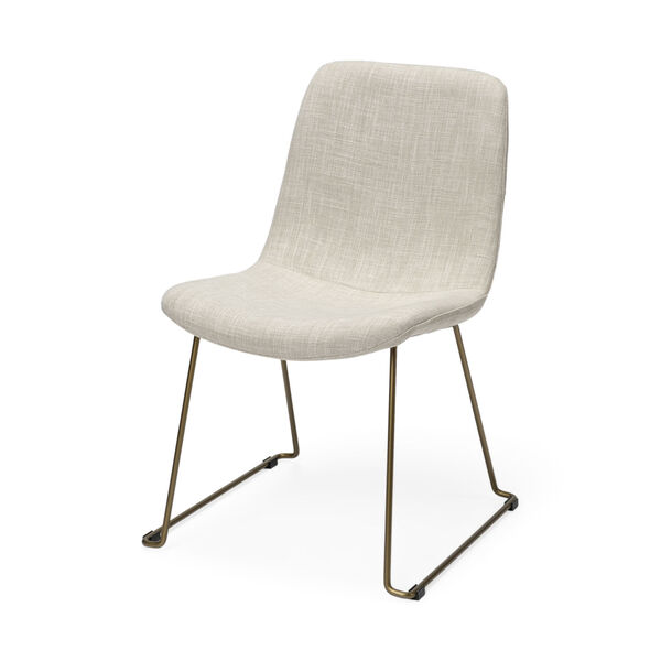 Sawyer I Cream and Gold Dining Chair, image 1