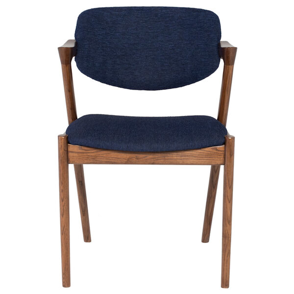 Kalli Walnut and True Blue Dining Chair, image 2