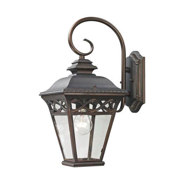 Mendham Hazelnut Bronze One-Light Small Outdoor Wall Sconce, image 1