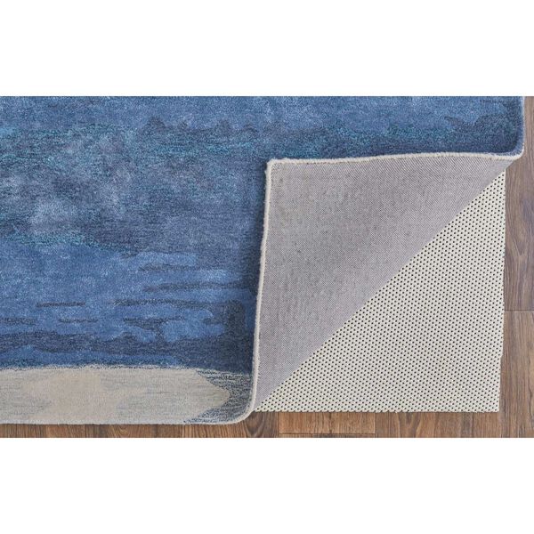 Anya Abstract Blue Ivory Rectangular 3 Ft. 6 In. x 5 Ft. 6 In. Area Rug, image 3