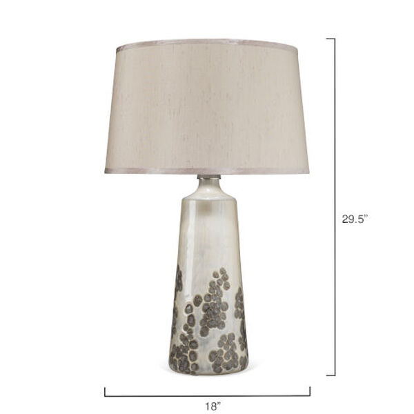 Patagonia White Grey Glass One-Light Table Lamp, image 3
