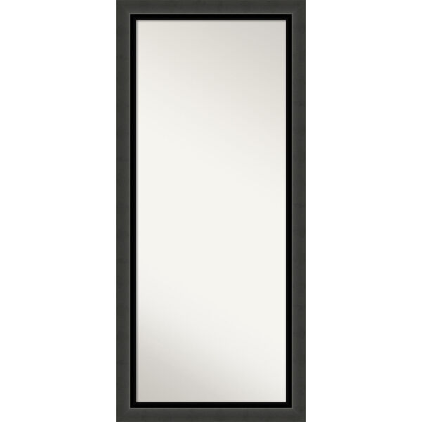 Tuxedo Black 30W X 66H-Inch Full Length Floor Leaner Mirror, image 1