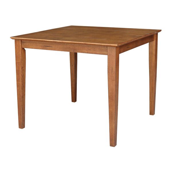 Distressed Oak Dining Table with Shaker Styled Legs, image 1