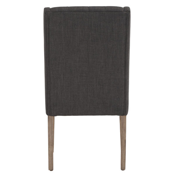 Donna Dark Gray Tufted Linen Upholstered Dining Chair, Set of Two, image 3