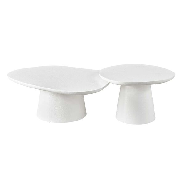 Tranquility White Nesting Cocktail Table, Set of 2, image 1