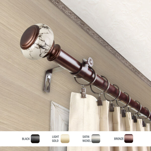 Kelly Bronze 28-48 Inch Curtain Rod, image 3