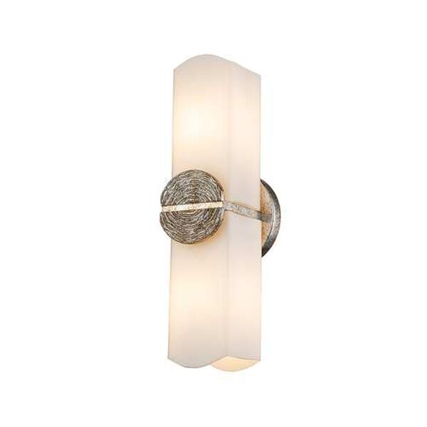 Elan Silver Leaf Two-Light Wall Sconce, image 1