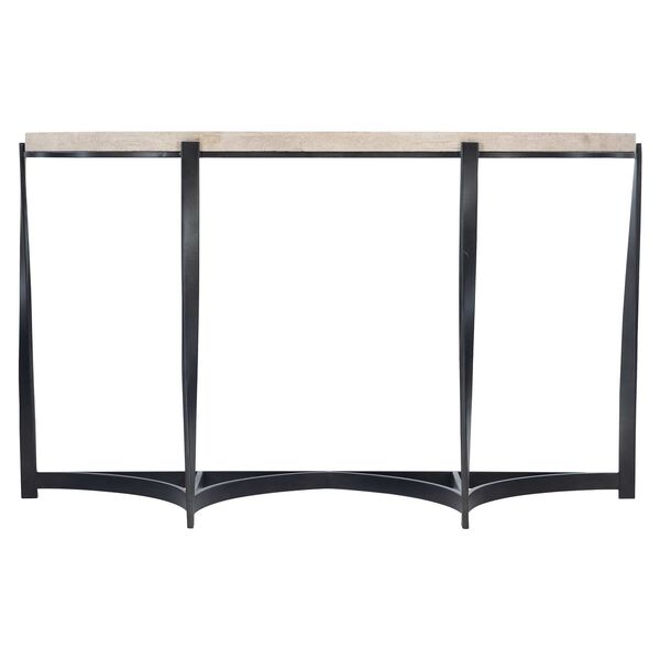 Berkshire Aged Pewter and Black Console Table, image 3