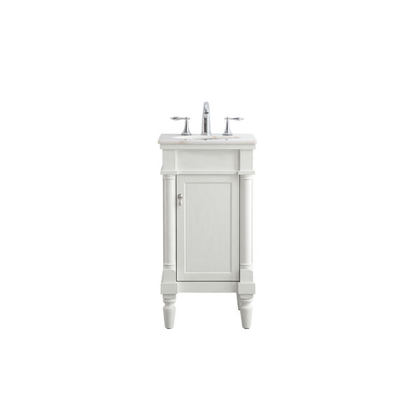 Lexington Antique White 18-Inch Vanity Sink Set, image 1