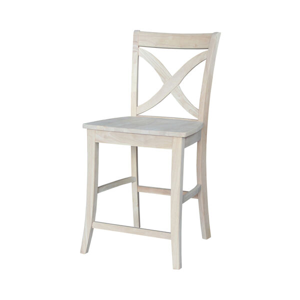 Unfinished 24-Inch Vinyard Counter Height Stool, image 1