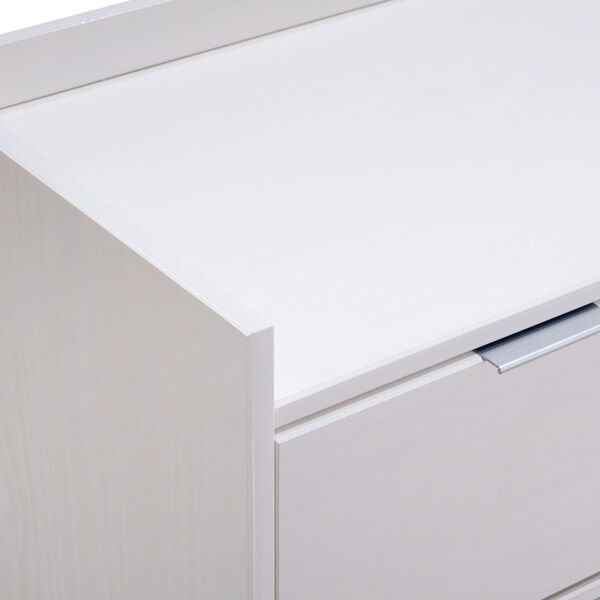 White Solid Wood Nine-Drawer Dresser, image 6