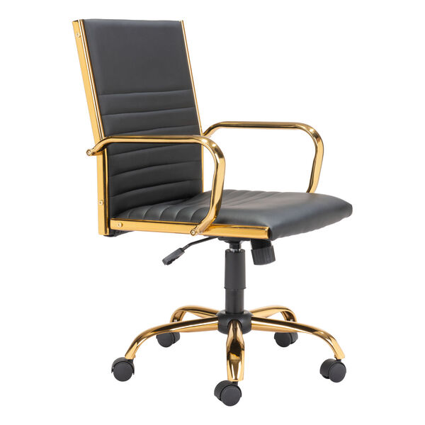 Profile Black and Gold Office Chair, image 6
