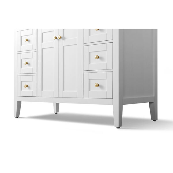 Maili White 48-Inch Vanity Console with Mirror, image 3
