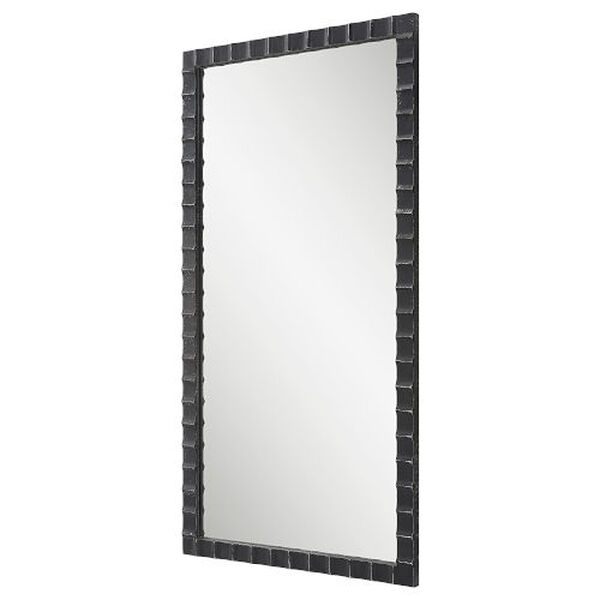 Dandridge Matte Black and Silver 22-Inch x 42-Inch Wall Mirror, image 5