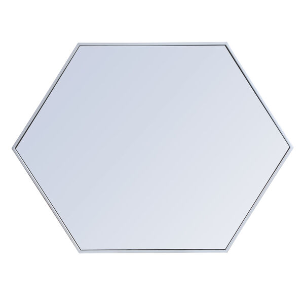 Eternity Silver 30-Inch Hexagon Mirror, image 6