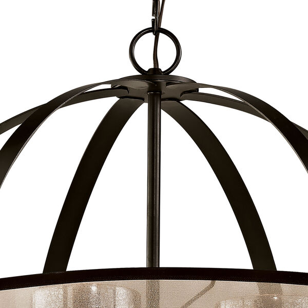 Diffusion Oil Rubbed Bronze 24-Inch Four-Light Chandelier, image 5