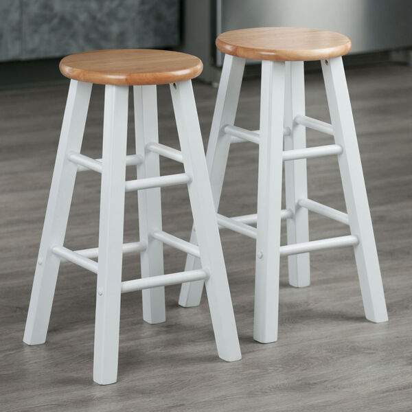 Element Natural and White Counter Stool, Set of 2, image 6