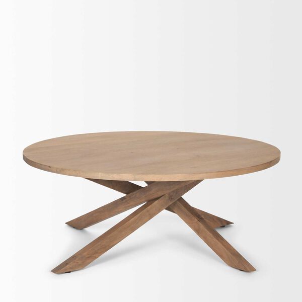Solana Light Brown Wood Coffee Table, image 4