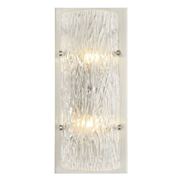 Morgan Brushed Nickel Two-Light Wall Sconce, image 1