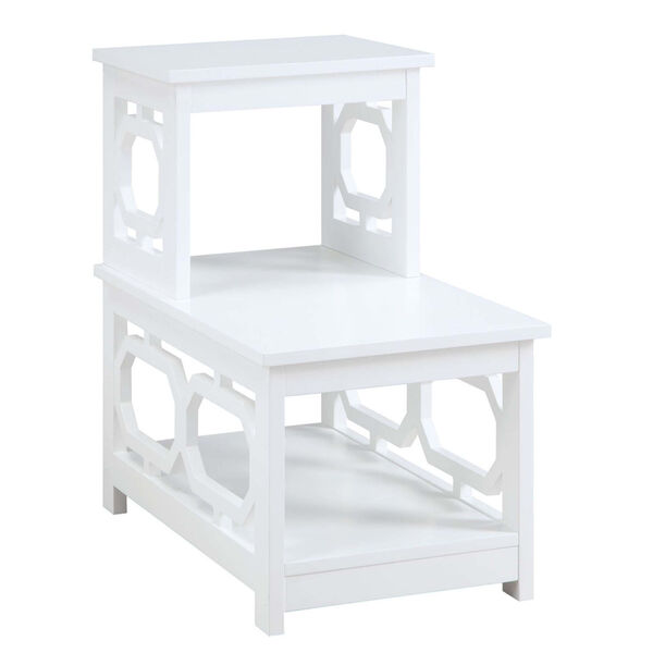 Omega White Chairside End Table, image 1
