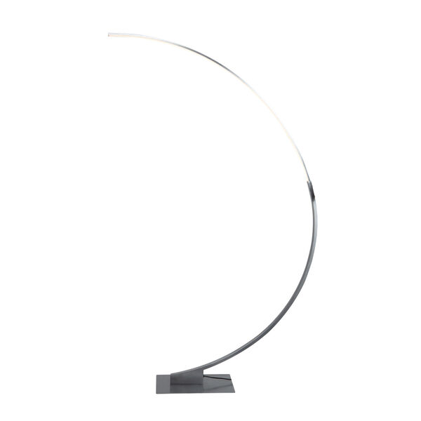 Cortina Brushed Gray LED Floor Lamp, image 1