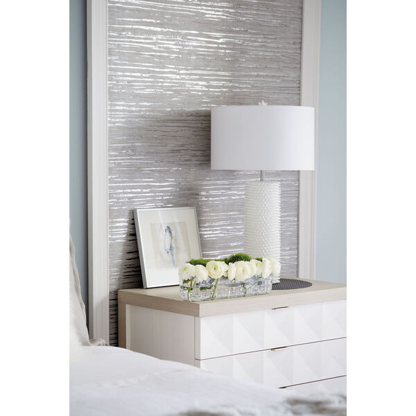 Axiom Linear Gray and Linear White Nightstand, image 6