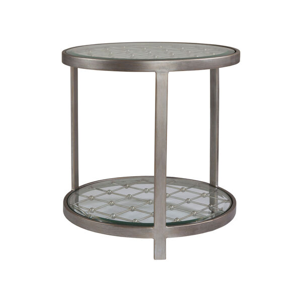 Metal Designs Silver Royere Round End Table, image 1