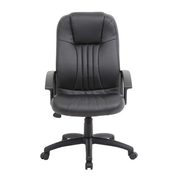 Boss Black High Back Leather Plus Chair, image 3