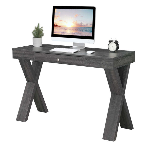 Newport Weathered Gray One-Drawer Desk, image 3