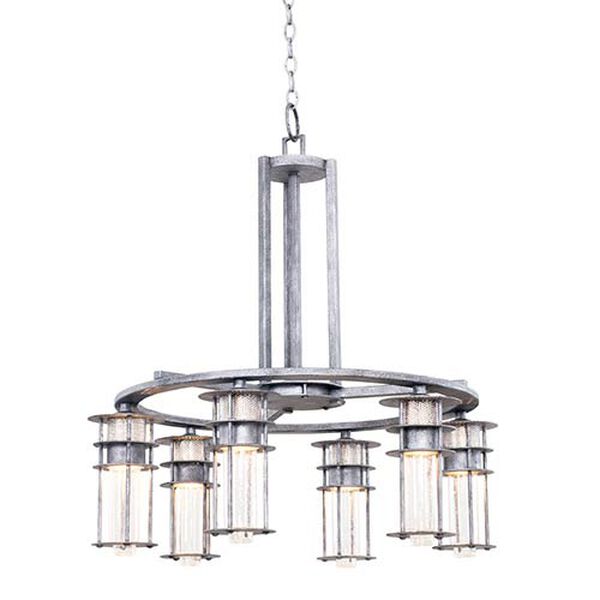 Anchorage Rugged Iron Six-Light Chandelier, image 1