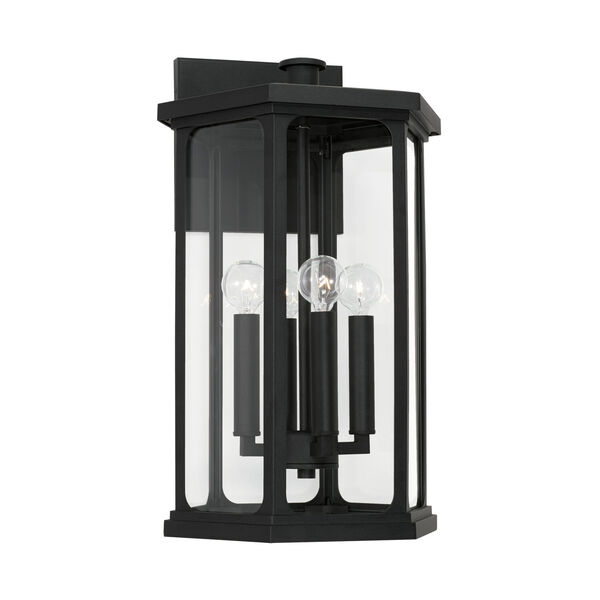 Walton Outdoor Wall Lantern with Clear Glass, image 1
