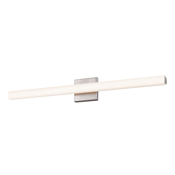 SQ-bar Satin Nickel LED 32-Inch Bath Fixture Strip, image 1