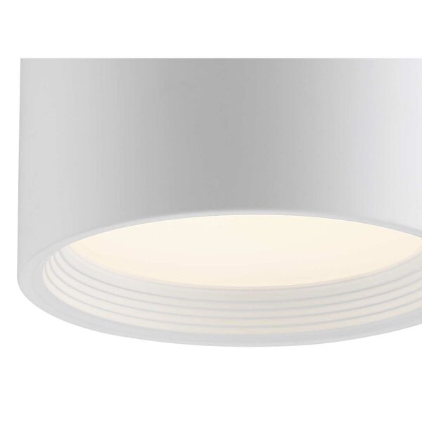 Reel White Eight-Inch LED Flush Mount, image 5