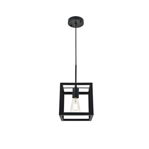 Resolute Black Eight-Inch One-Light Mini Pendant, image 6