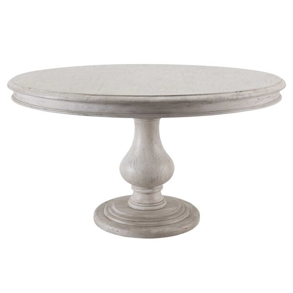 Adrienne Distressed Warm Gray 54-Inch Dining Table, image 1