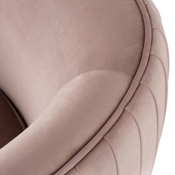 Sofia Blush and Gold Occasional Chair, image 4