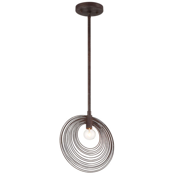 Doral Forged Bronze 10-Inch One-Light Pendant, image 6