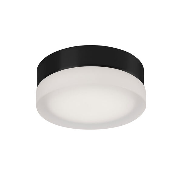 Black Six-Inch One-Light LED Flush Mount, image 1