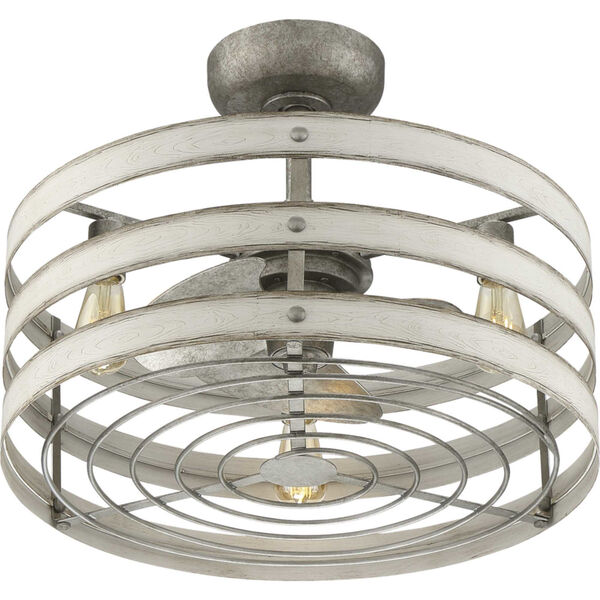 P250012-141-22 Gulliver Galvanized Finish 24-Inch Three-Light LED Ceiling Fan, image 5