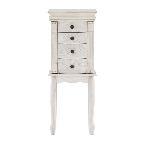 Rome Off White Jewelry Armoire, image 2