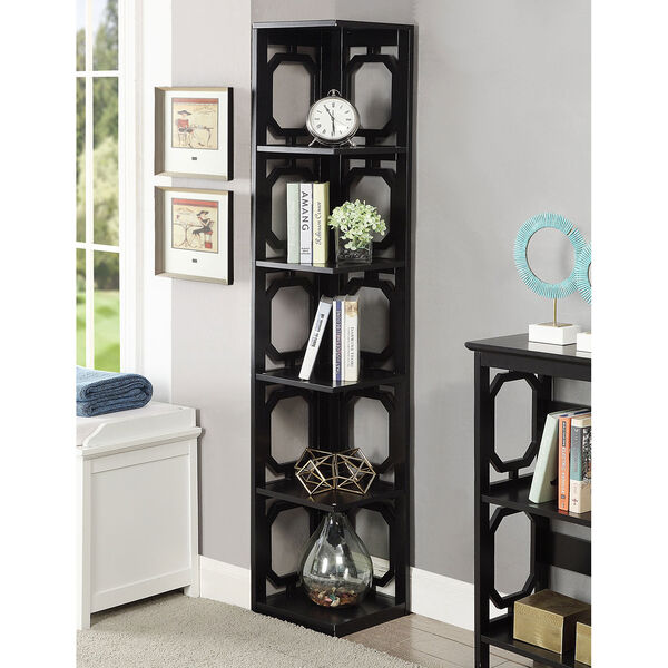 Omega 5 Tier Corner Bookcase, image 3
