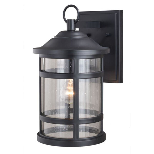 Southport Matte Black 9-Inch One-Light Outdoor Wall Mounted, image 1