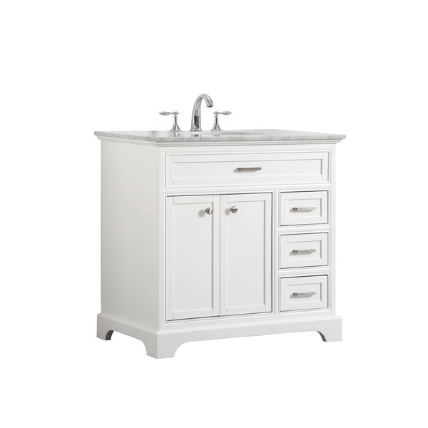 Americana White 36-Inch Vanity Sink Set, image 5