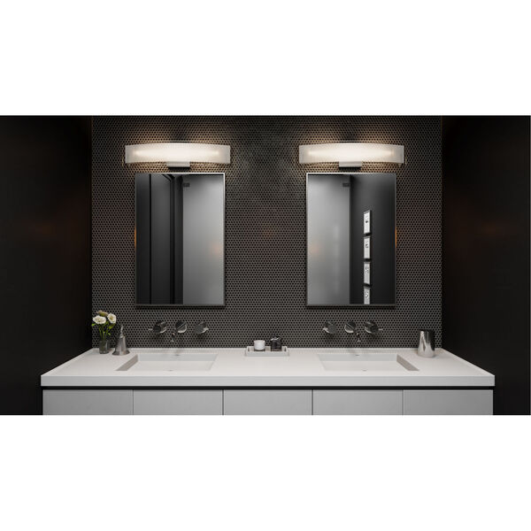 Platinum Collection Stream Polished Chrome 23-Inch LED Bath Vanity, image 6
